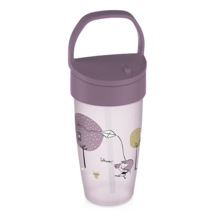 LOVI Becher mit Strohhalm ACTIVE 350ml Lovely Girl