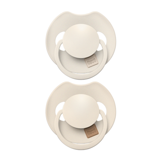 Chupeta dinâmica de silicone LOVI Prime 6-18m 2 unidades Côco/marfim
