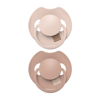 LOVI Prime Silicone Dynamic Soother 18+m 2 pcs Nude/Blush