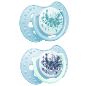 LOVI Silicone Dynamic Soother 6-18m 2 pcs Tie Dye Blue