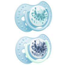 LOVI Silicone Dynamic Soother 6-18m 2 pcs Tie Dye Blue