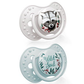 LOVI Silikon Dynamischer Schnuller 6-18m 2 Stück Wild Soul Boy