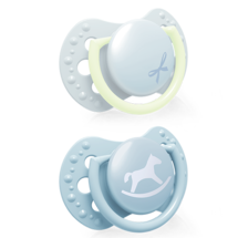 LOVI Silicone Dynamic Soother 0-2m 2 pcs Baby Shower Boy
