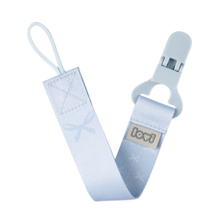 LOVI Schnuller Clip mit Schleife Baby Dusche Junge