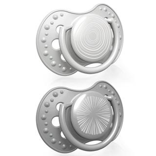 LOVI silikoninis dinaminis čiulptukas 0-3m 2 vnt Harmony boy